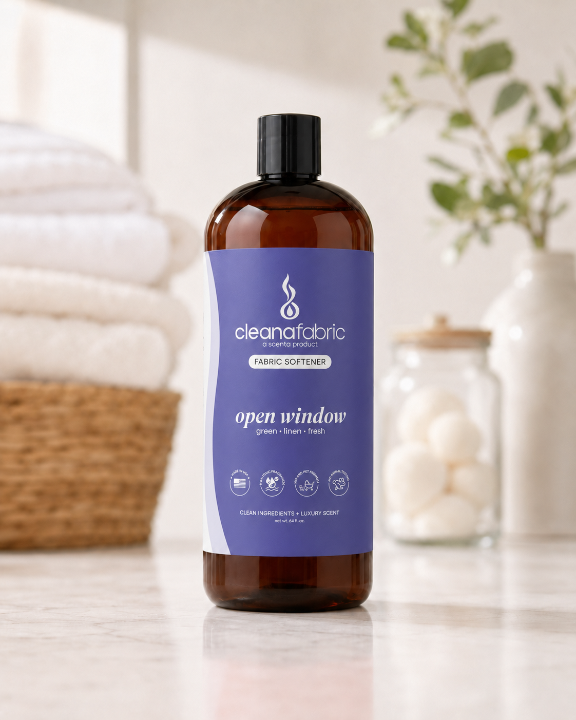 cleanafabric softener - 32 oz - case pack of 4